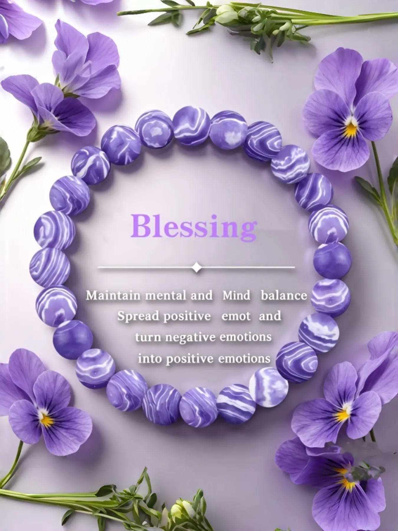 Bohemian Amethyst Bracelet for Women, 8mm Elastic Stretch Natural Stone, Bead Stretch Bracelet, Minimalist Style, Suitable for Weddings, Casual, All Year Round Wear