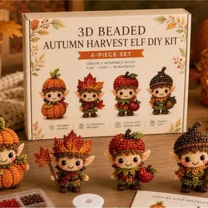 DIY Bead Set 3D Magic Elf Craft Kit, Creative Handmade Jewelry Making Supplies, Perfect for Beginners & Enthusiasts, Fun DIY Project