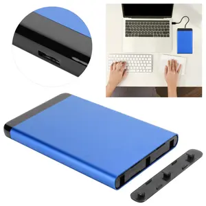 Portable External Hard Drive Enclosure USB3.0 To SATA Hard Disk Box Aluminum Alloy 2.5 Inch HDD/SSD Support 8TB (Not Included The Hard Drive)