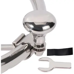 316 Stainless Steel Boat Steering Wheel Maneuvering Knob (BIG Knob & Large Clamp)