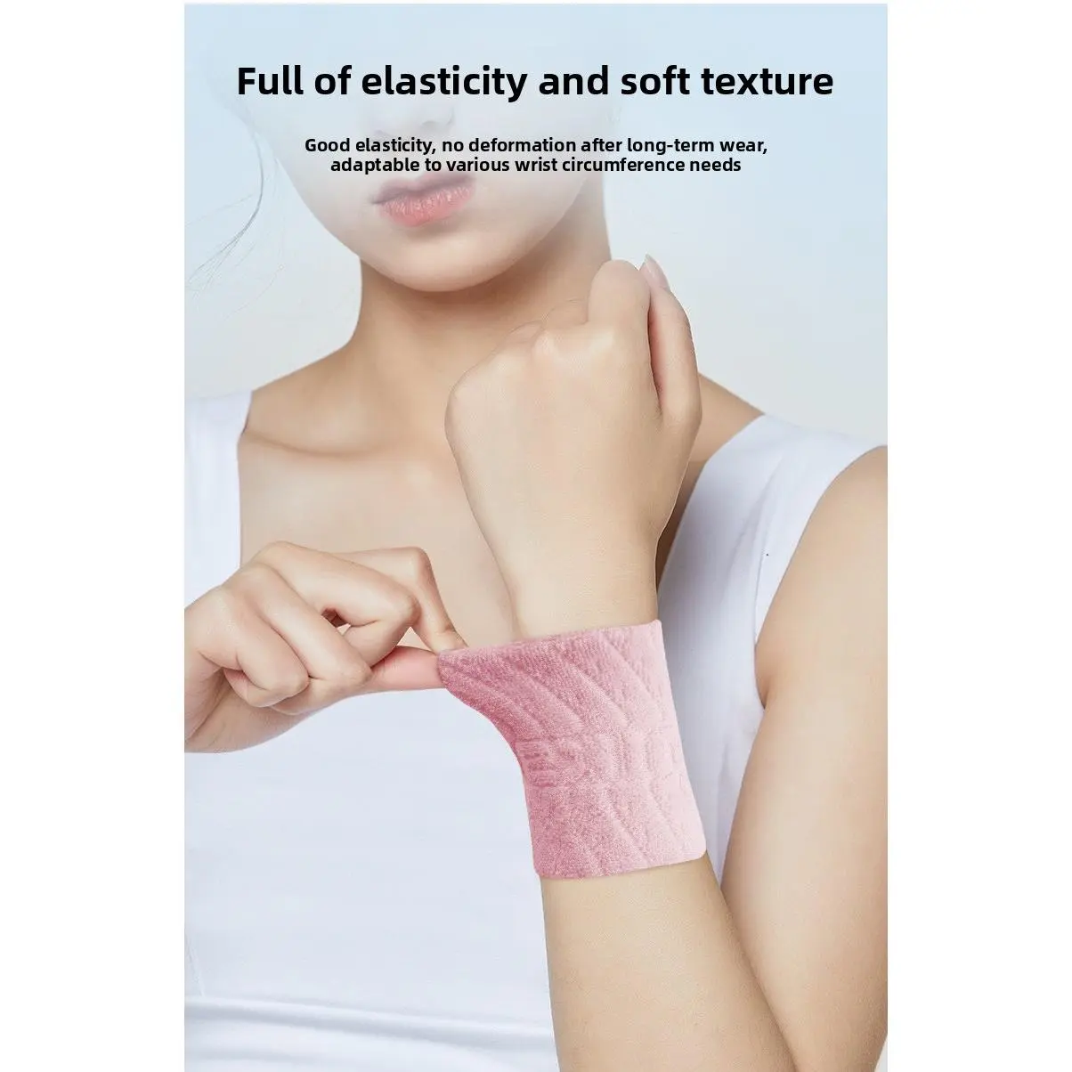 Unisex Elastic Fit Colorful Portable Sports Wrist Guards, Sweat-Absorbent, All-Seasons Sporting Gear for Basketball, Tendonitis Pain Relief