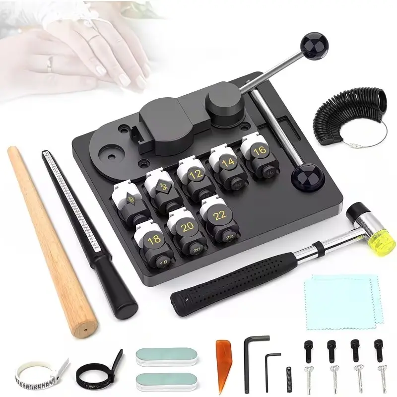 Ring Bending Tool Set, Multi-Functional Jewelry Bending Machine, Ring Earring Bracelet Bending Tools, Jewelry Repair Kit