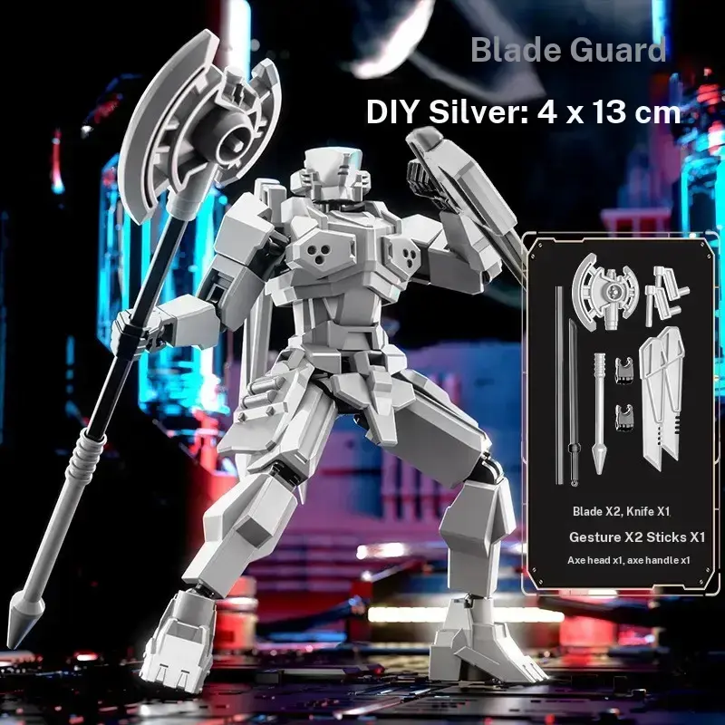 Multi-Joint 13-Piece Action Figure, Transformer Model Kit, Collectible Articulated Model, 3D DIY Toy, Stress Relief Robot, Unisex Mannequin, Pzmx02zyzd