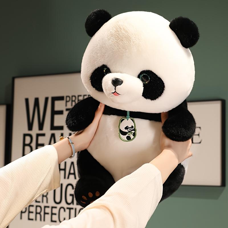 24Cm/9.44In Adorable Panda Stuffed Toy • Soft Polyester Plush Animal • Ideal for Halloween, Easter, Christmas, And Birthday Presents