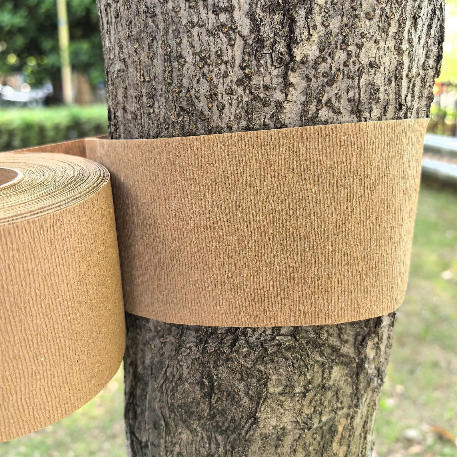 Paper Bark Tree Protection Wrap, Winter Trunk Anti-Freeze Cover, Tree Bandage, Cold & Animal Damage Prevention Sleeve for Garden Trees
