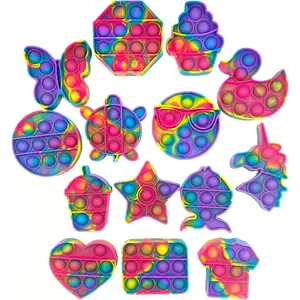 14 Pack Pop Fidget Sensory Toys Party Favors for Kids 4-8 8-12 Year Boys Girls Mini Fidget Toy Bulk Bubbles Popper for Easter Basket Stuffers Stress Toy for Birthday Party Favors Toddler Toysfidget toys