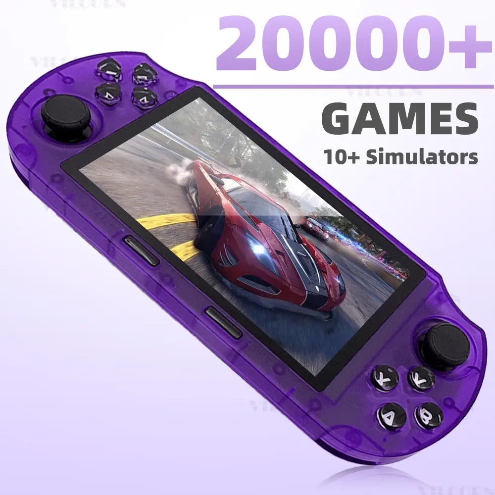 Sf3000HD Retro Handheld Game Player, 4.5-Inch IPS Screen, 20000+ Games, Ps1/gba/sfc Compatibility, New Model, Lithium Button Cell Battery, Handheld Gaming Console
