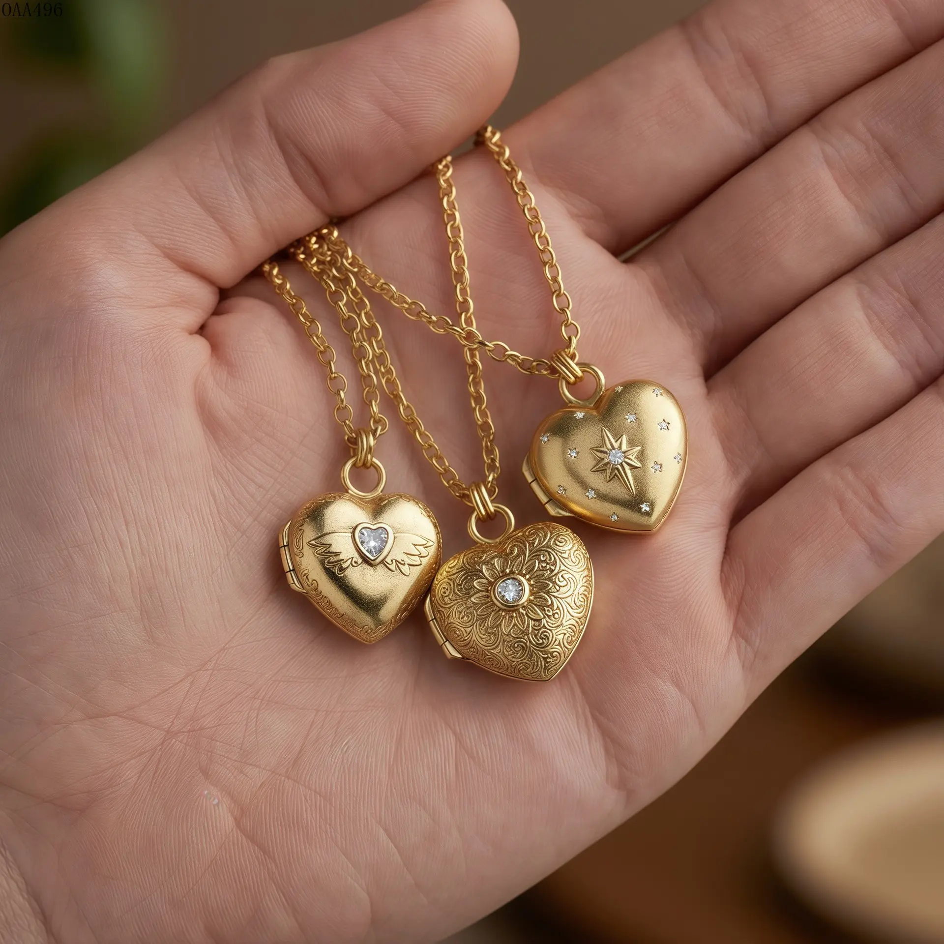 Heart Locket Pendant Necklace for Women, Gold Plated Titanium Steel Chain With Openable Vintage Heart Charm, Minimalist Keepsake Jewelry for Daily Wear, Layering, Anniversary and Gift Giving