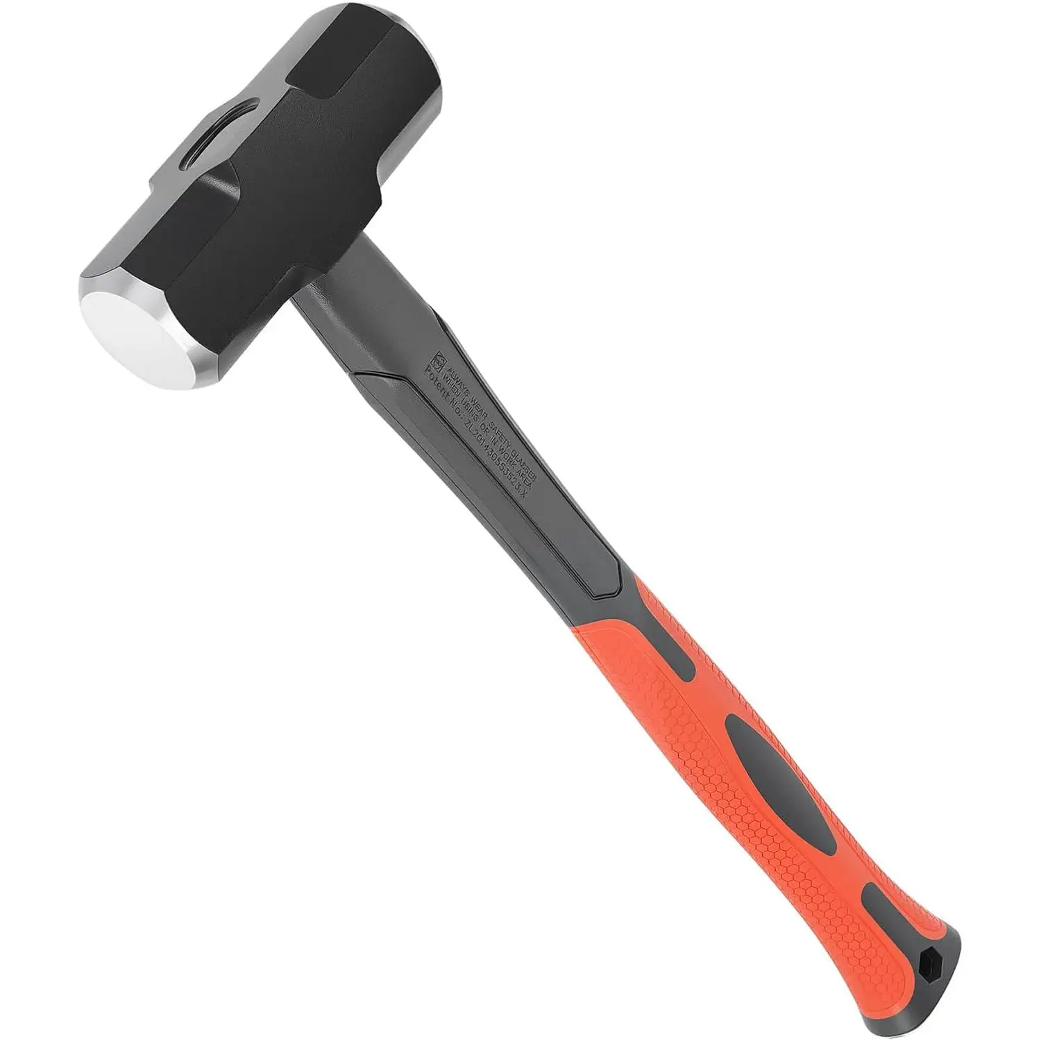 3lb Heavy Duty Sledge Hammer - Forged Steel Head, Fiberglass Handle, Ideal for Demolition, Construction, Blacksmithing