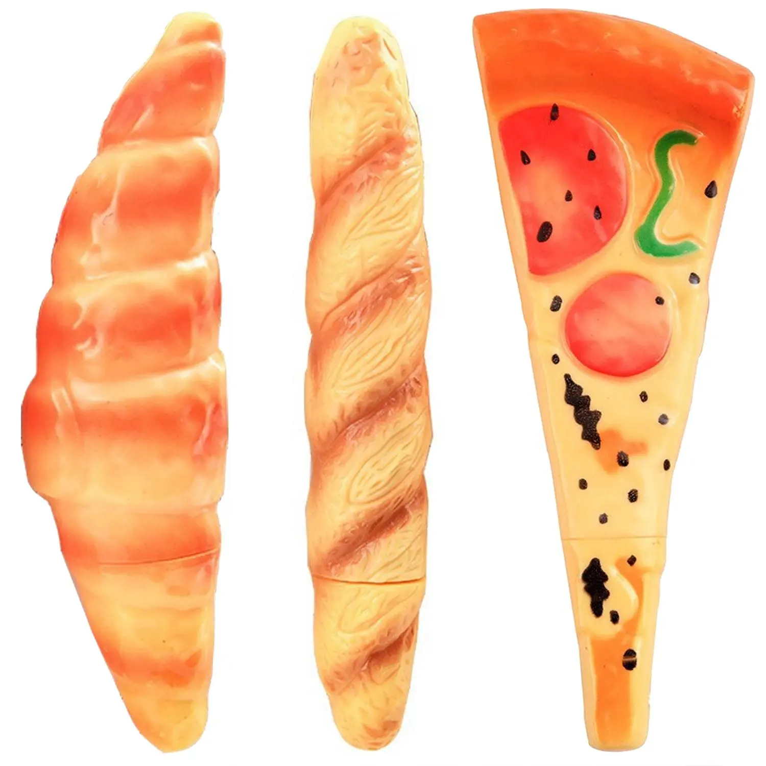 Creative Shaped Pencil, 3 Counts/set Funny Pizza Design Grease Pencil, Writing Pen for Students, Office Stationery & Supplies