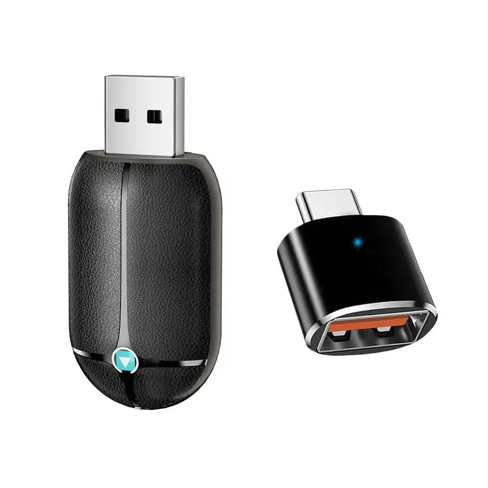 Wireless Carplay Adapter 2 in 1, Plug and Play Mini Size, Compatible with iPhone and Android, Supports Hands-Free Calling
