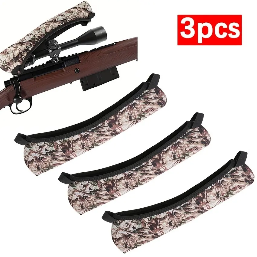 3pcs Scope Protection Case, Hunting Lens Protector, Dust-Proof Lens Cover, Protective Case for Optics, Essential Gear for Outdoor Enthusiasts, Accessories