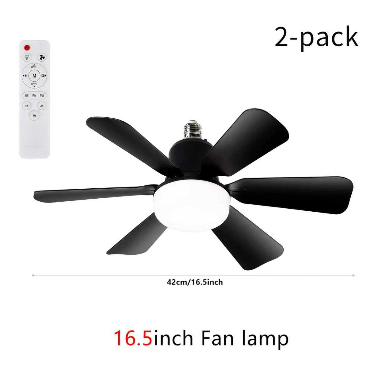 New E27 screw-in lamp holder fan light bulb with plug-in fan blade design, LED fan with three-speed adjustment New E27 screw-in lamp holder fan light bulb with plug-in fan blade design, LED fan with three-speed adjustment