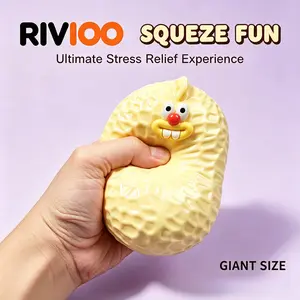 RIVIOO Simulate the good thing peanut pinch music oversized fluid slow rebound decompression toy