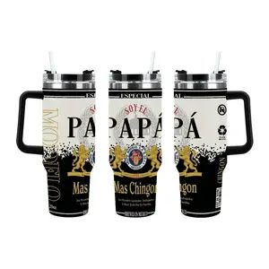 Father's Day Gift: "Soy El Papá Más Chingon"  20/40oz Tumbler, Mexican Pride Inspired Stainless Steel Travel Mug, Insulated Cup with Lid, Funny Latino Dad Quote Tumbler, Perfect Father's Day & Birthday Gift for Him, Dad & Husband