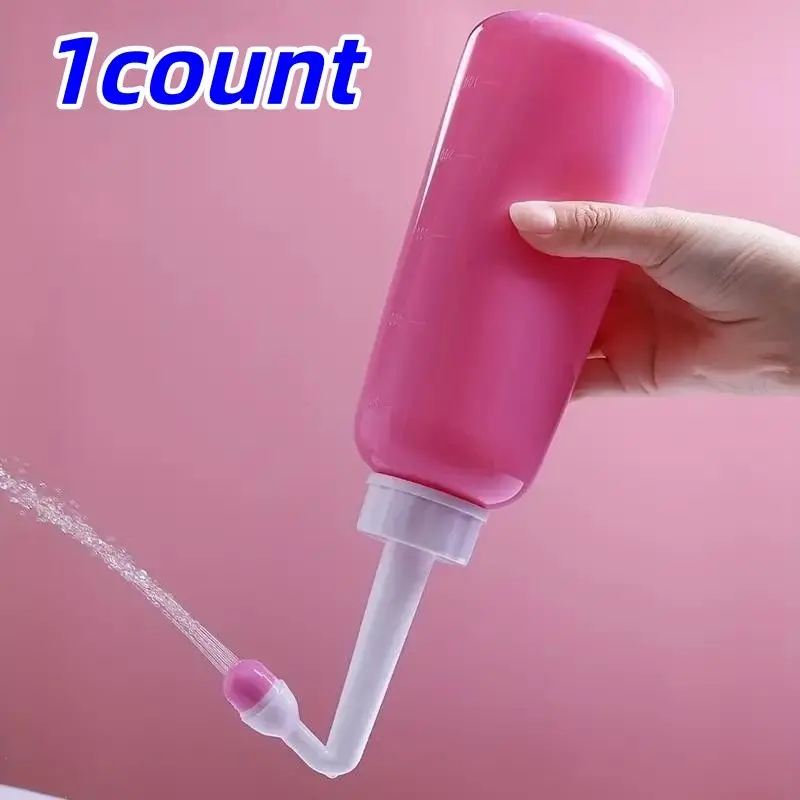 Portable Perineal Rinse Spray Bottle, Outdoor Cleaning, Travel, Hygiene, Leak-Proof Bath Seat, Postpartum Care, 11.83/16.91 Oz, Unfragranced, Plastic, No Battery Needed