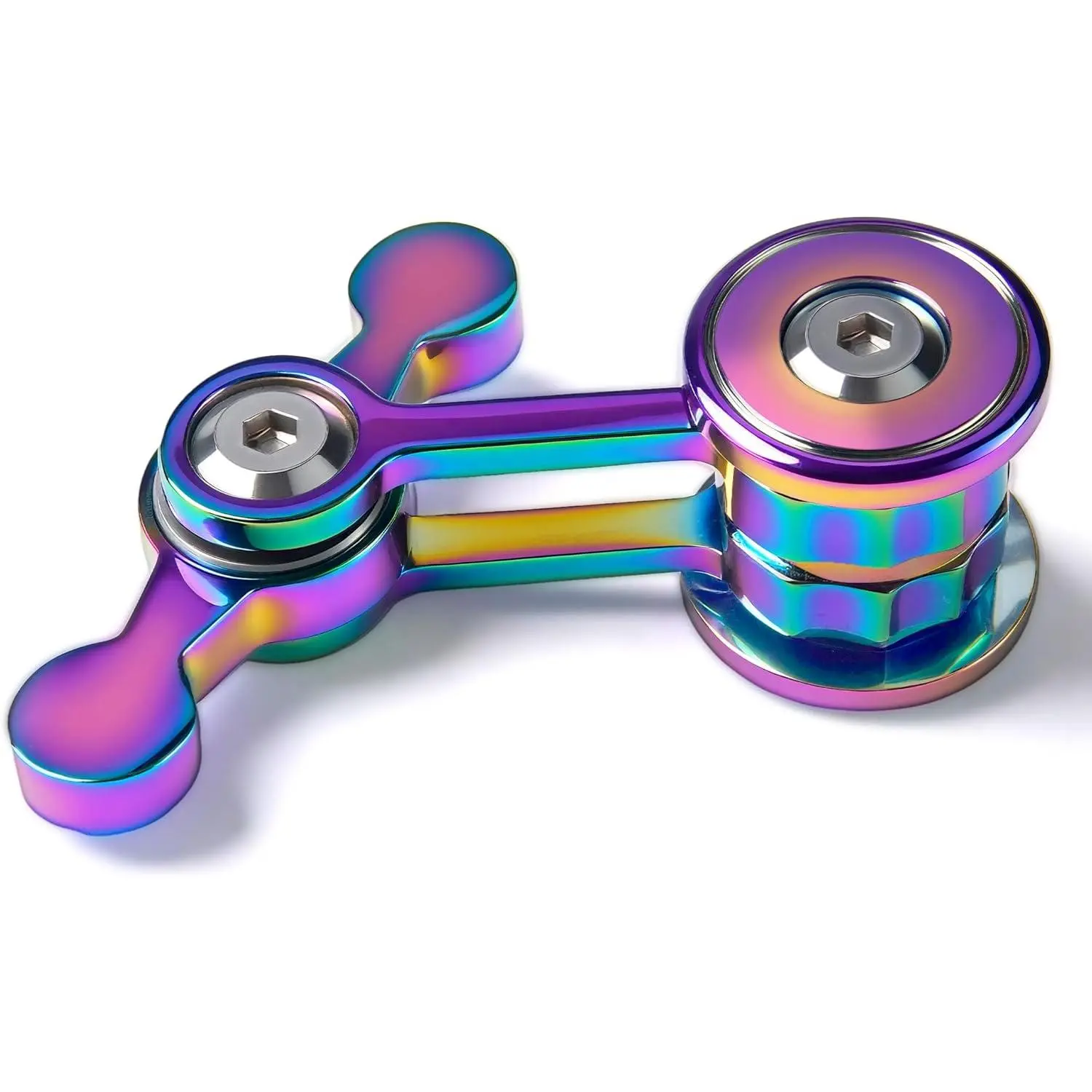 Metal Fidget Spinner for Adults Silent Office Desk Toy Quiet Cool Gadgets Gift for Teen Boys Kids Anxiety Stress Relief Calm Down Sensory Autism Autistic ADHD Travel