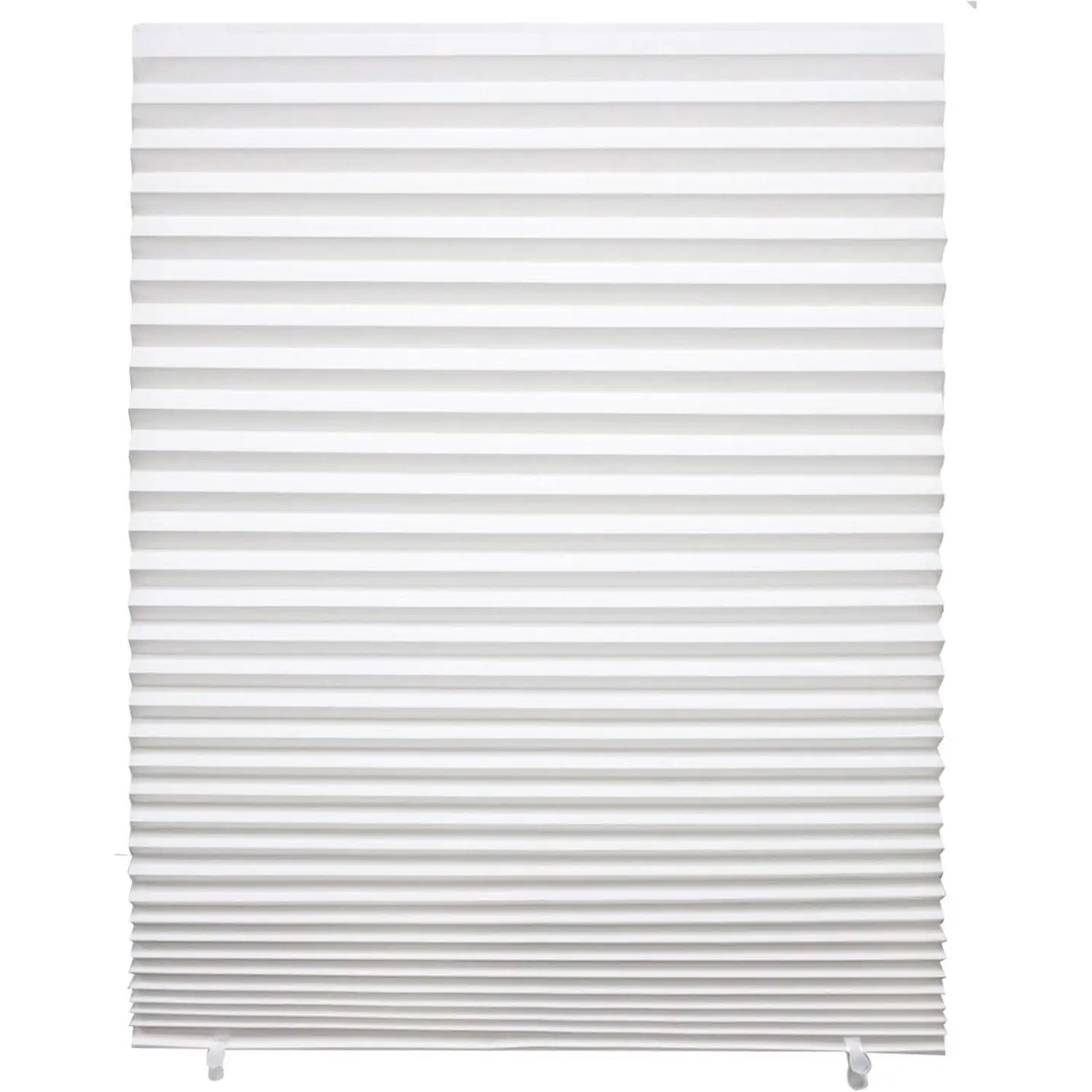 Changshade 6-Pack Cordless Pleated Paper Temporary Shades, Light Filtering Cut to Size Blinds for Indoor Windows, 36" W x 72" H White, Ideal for Office, Bedroom, Bathroom, Living Room