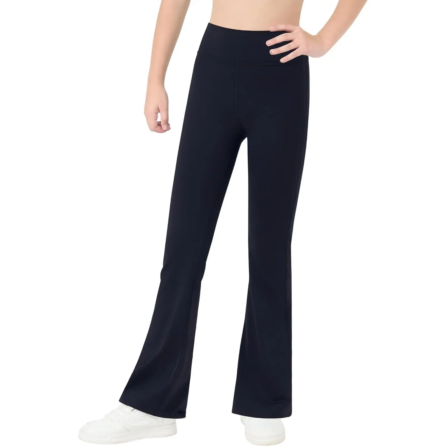 Leggings for Girls High Waist Soft Stretch Women Yoga Pants Teen Dance Running Black Pink Dark Blue Maroon White