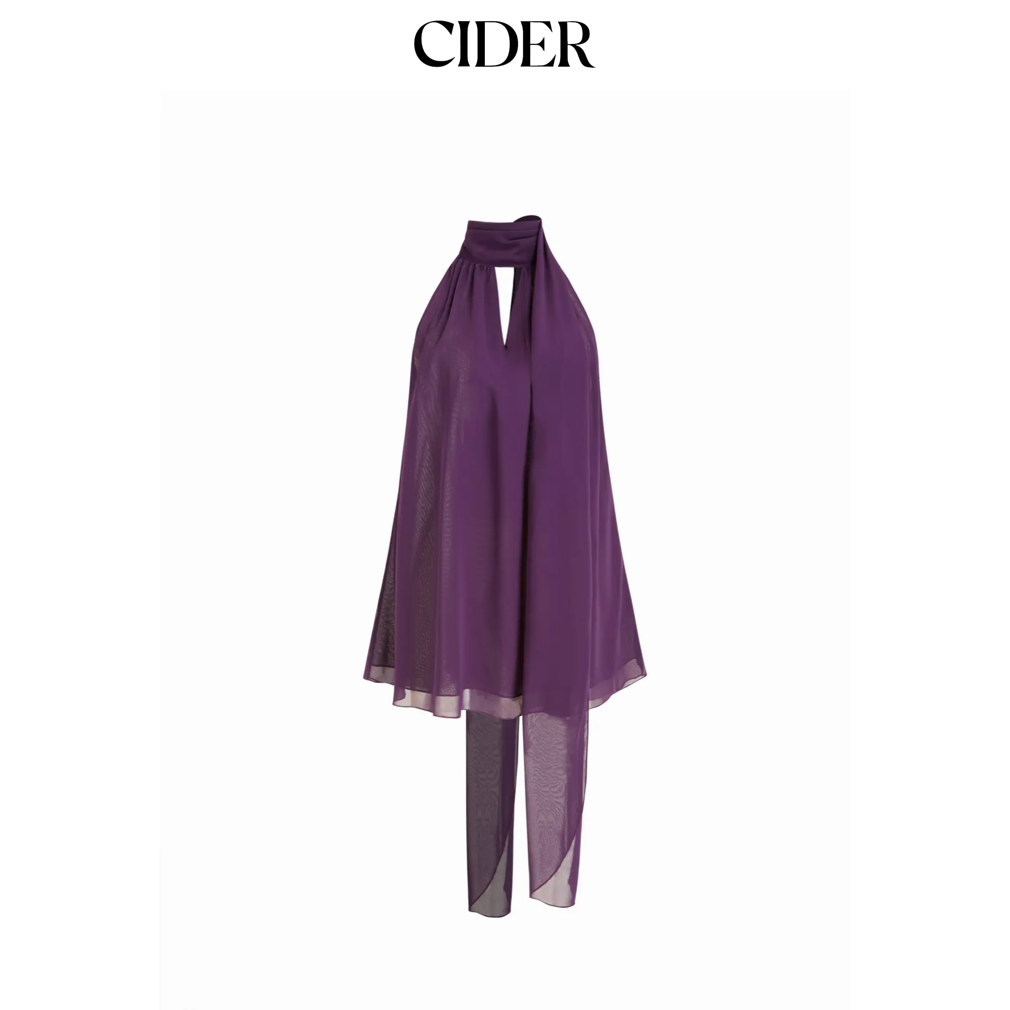Cider Cowl Neck Oversized Blouse Longline