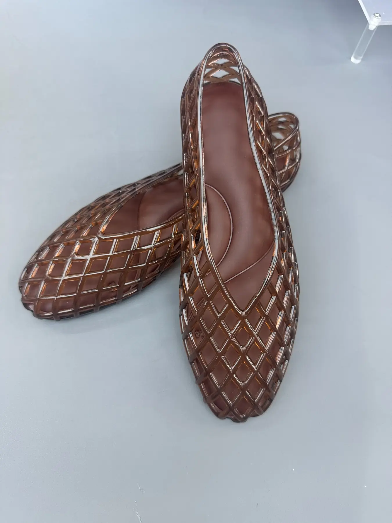 Women's Jelly Shoes, Comfortable Closed-Toe Slip-On Flats, Casual Summer Shoes for Everyday Wear, Footwear