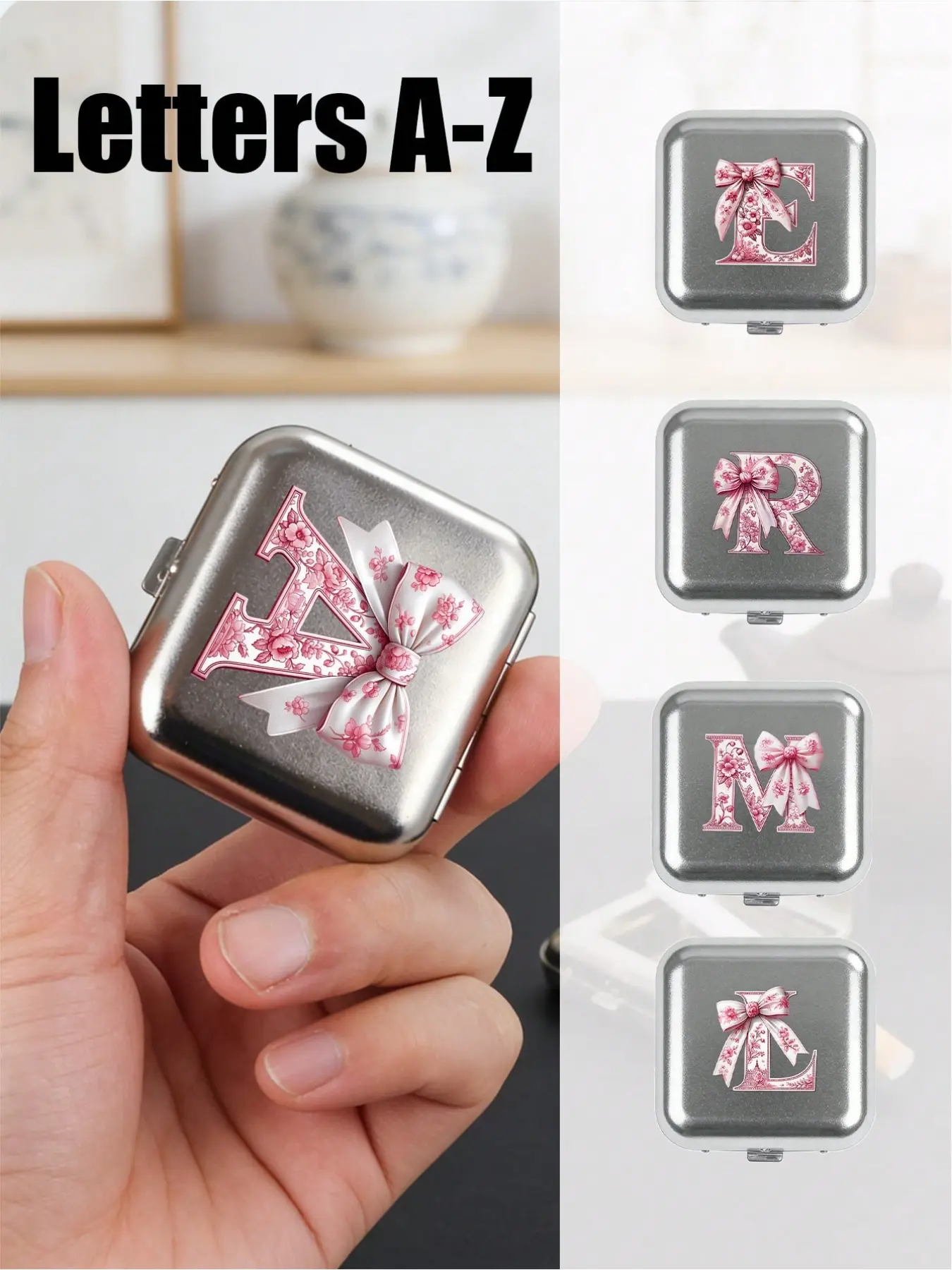 1 Mini Metal Ashtray | Portable Small Pocket Ashtray, Suitable for Outdoor Carry and Travel | Creative Car Smoking Accessory with Lid | Windproof Sealed Pocket Ashtray, Suitable for Camping