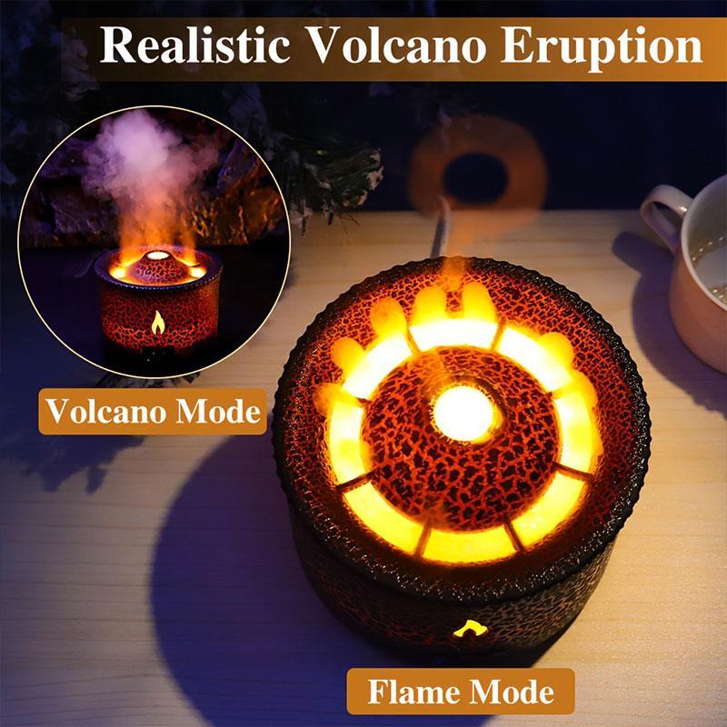 Volcano Diffuser Portable Aroma Diffuser, Smart Auto Shut Off, Timer Night Light Humidifier, Flame Mushroom Diffuser Remote Control, Aroma Diffuser Humidifiers