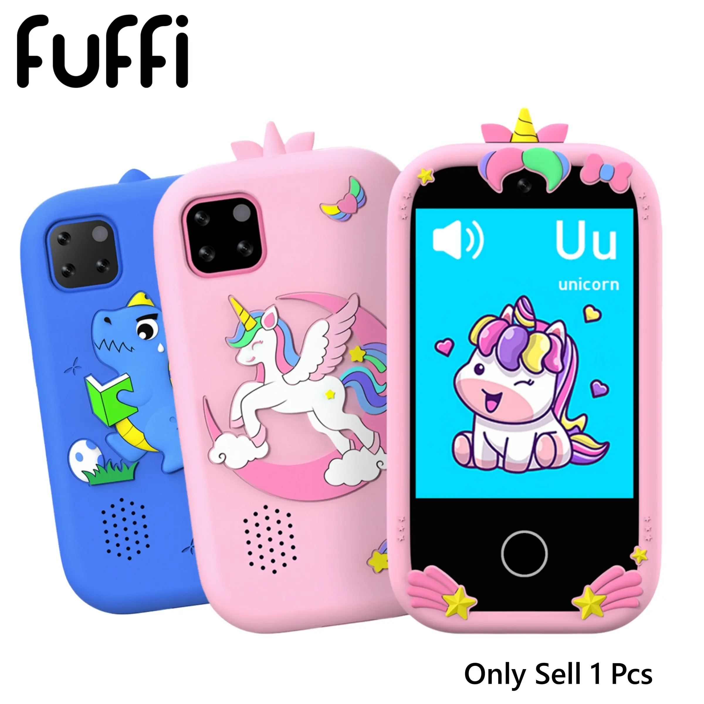 FUFFi-Kids Phone, Educational Toy Phone, Mini Phone for Kids, Smart Learning Device, Perfect Gift for Boys & Girls