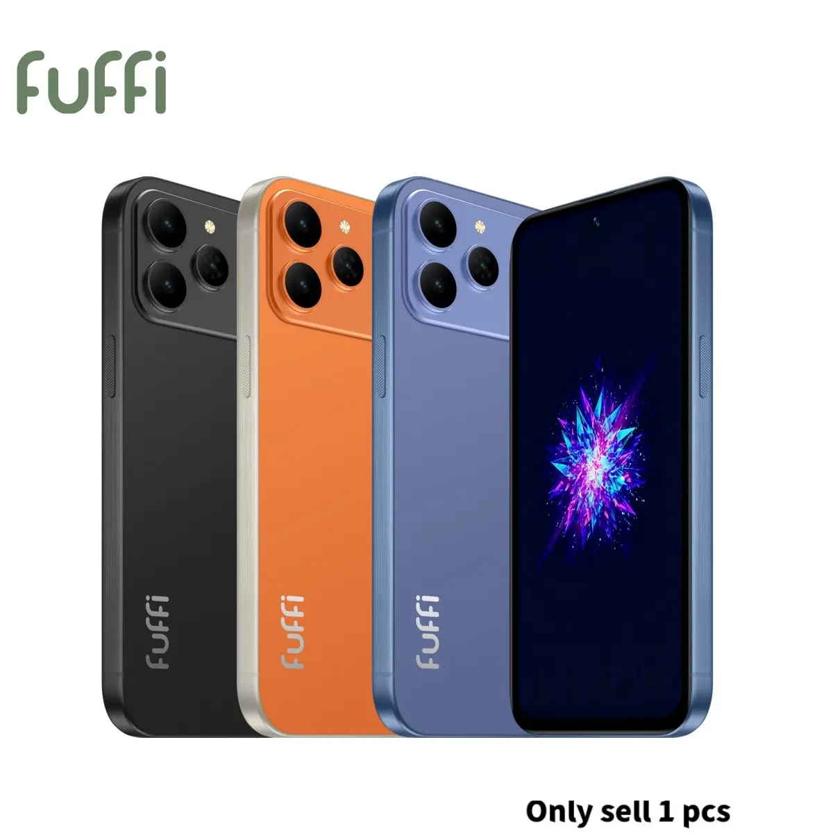 FUFFI-M17 PRO smartphone, 6.61-inch high-definition screen, 3GB RAM, 64GB ROM, 3500mAh battery, 5MP+13MP, dual card dual standby, expandable memory, Android 10.0 system, GPS, Metal frame, MTK6739 processor
