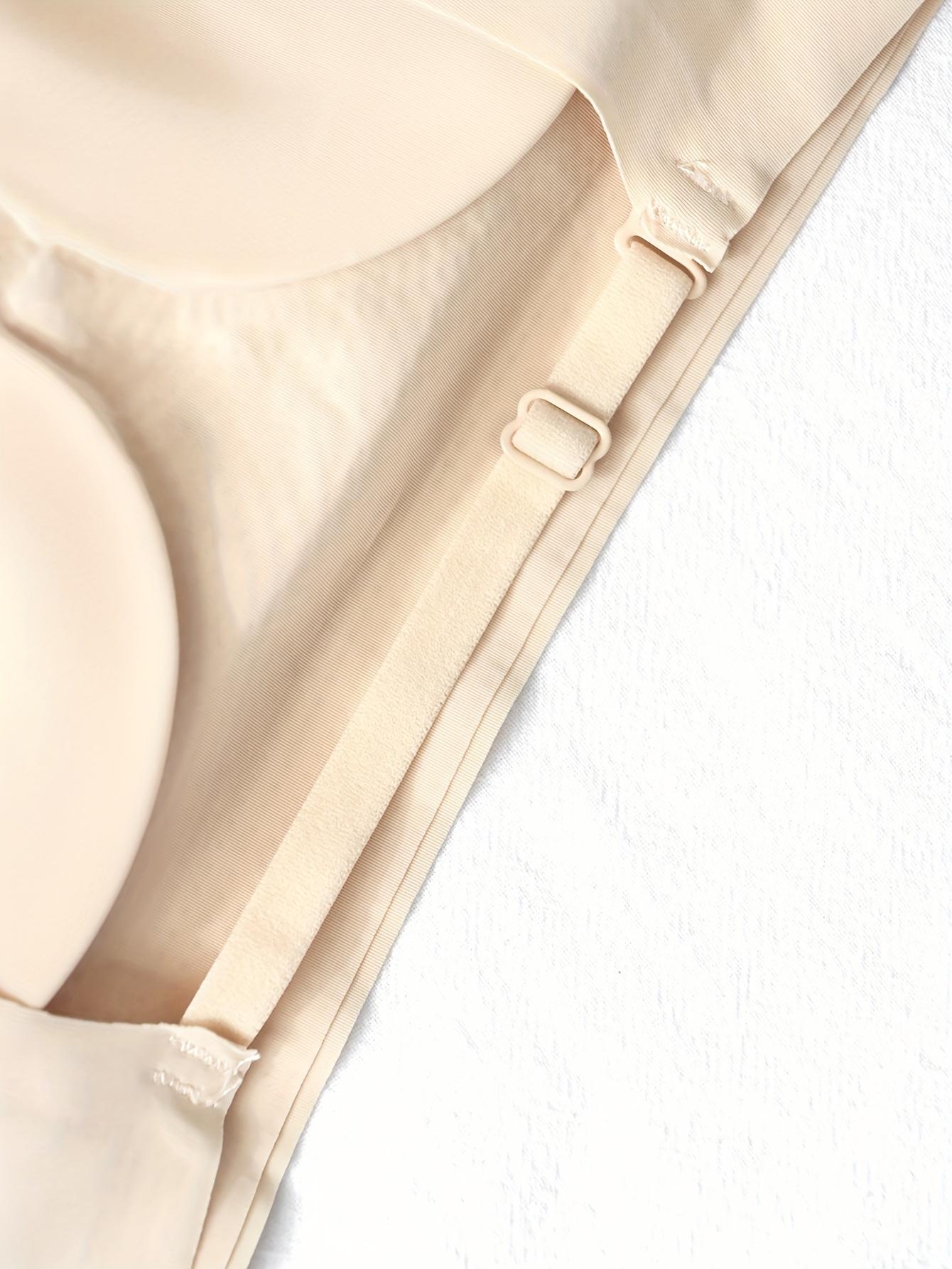 1-Pack Multi-Style Backless Bra for Women with Small Chests, Push-Up U-Shaped and X-Shaped Backless Design, Detachable Straps, Seamless