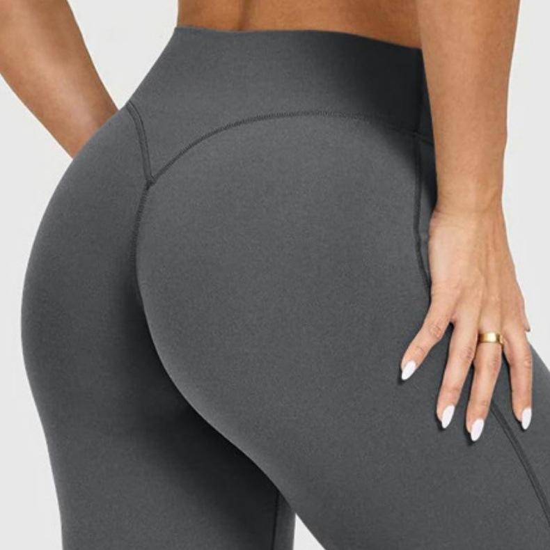 Tight-Fitting Wide-Leg Yoga Pants, Butt-Lifting Peach Butt High-Waisted Straight-Leg Sports Fitness Pants For Women