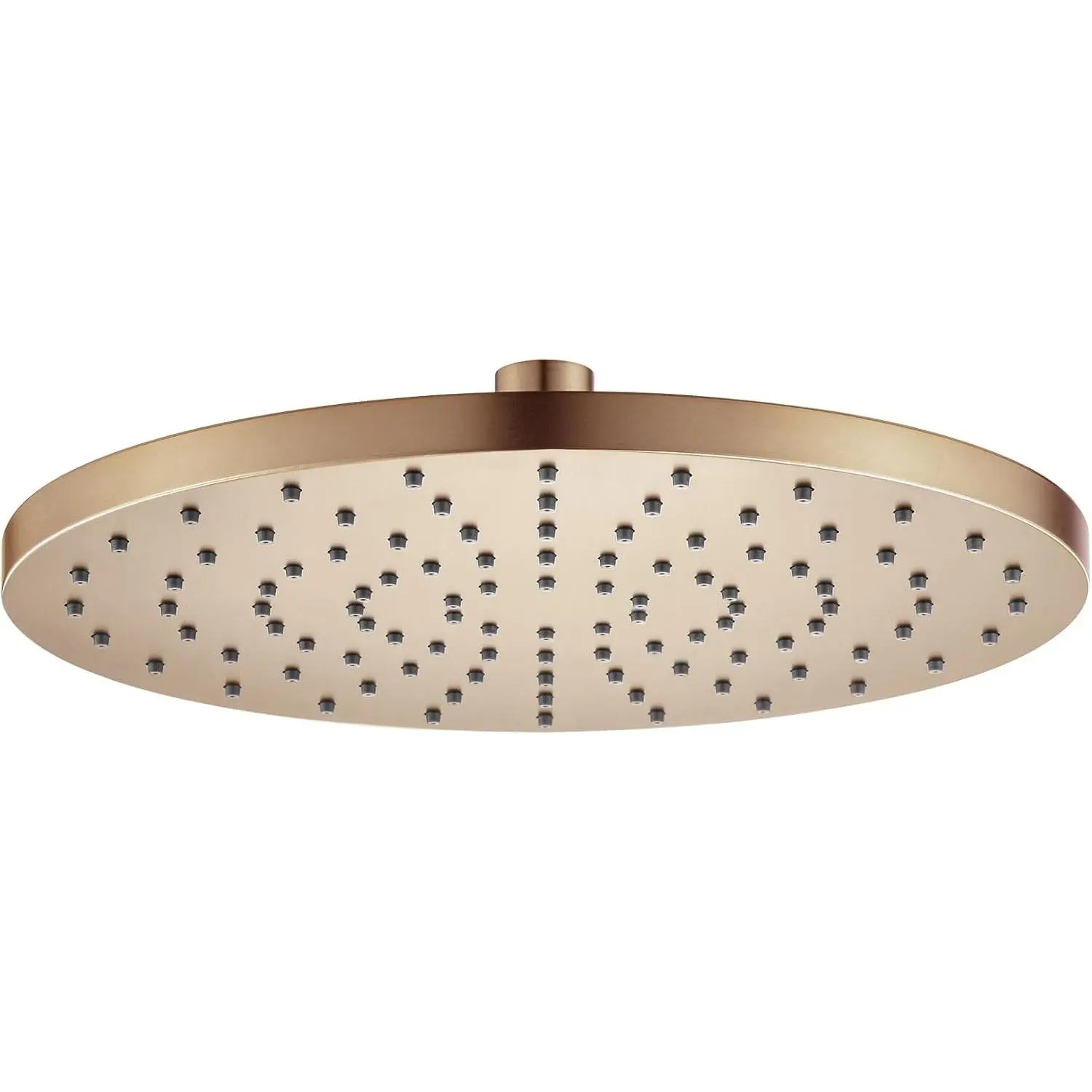 Rainhead Waterfall Shower Head 10-Inch Large Bathroom Overhead Fixed Showerhead High Pressure 2.5 GPM with Adjustable Angle, Champagne Bronze SH001CPG-D10