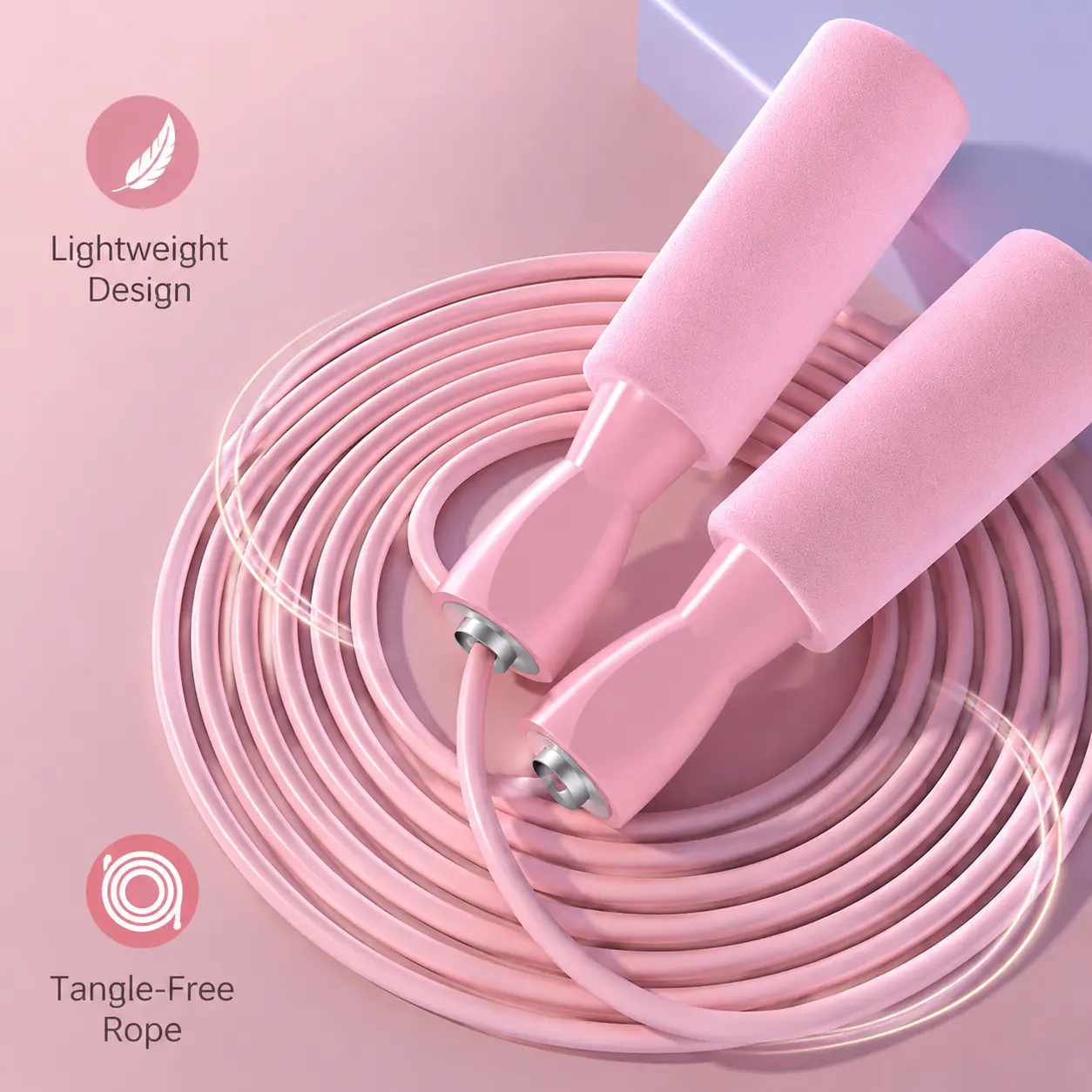High-Performance Adjustable Jump Rope for Adults, Teens, and Students—Durable Steel-Cable Design with Ball-Bearing Handles, Ideal for Fitness Training, PE Classes, Competitive Jumping, and Exam Preparation