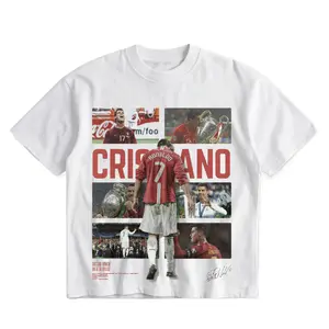 SPORTREIGN Ronaldo limited Men's T-shirt Soccer Fan Shirt Ronaldo Fan Merchandise Football Shirt Graphic Tee Over Size 100% cotton Shirt Made In USA Gift For Him Unisex Soccer Streetwear Summer Outfit Verano Camiseta CR7 Limited Edition