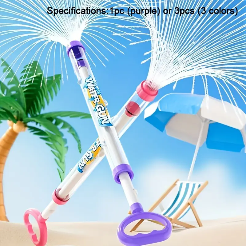 1/3 PCS Fireworks Water Gun Toy Set, Abs Plastic Waterblaster, Romantic Couple Fireworks Sprayer, Beach Pool Raft Party Splash Toy,  Fun Outdoor Play