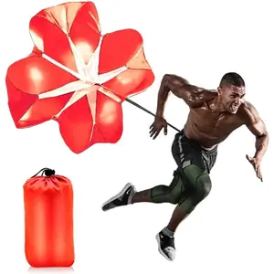 Running Speed Chute Resistance Parachute 56 inch Powerchute Umbrella  Sprint Power Soccer Trainer for Runner, Football, Soccer Drilling