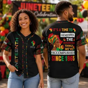Juneteenth Baseball Jersey, Juneteenth Baseball Jersey, Black History Month Jersey, African American Baseball Jersey, Unisex Baseball Jersey #   TikTokMadeMeBuyIt #   TikTokShop #   Juneteenth