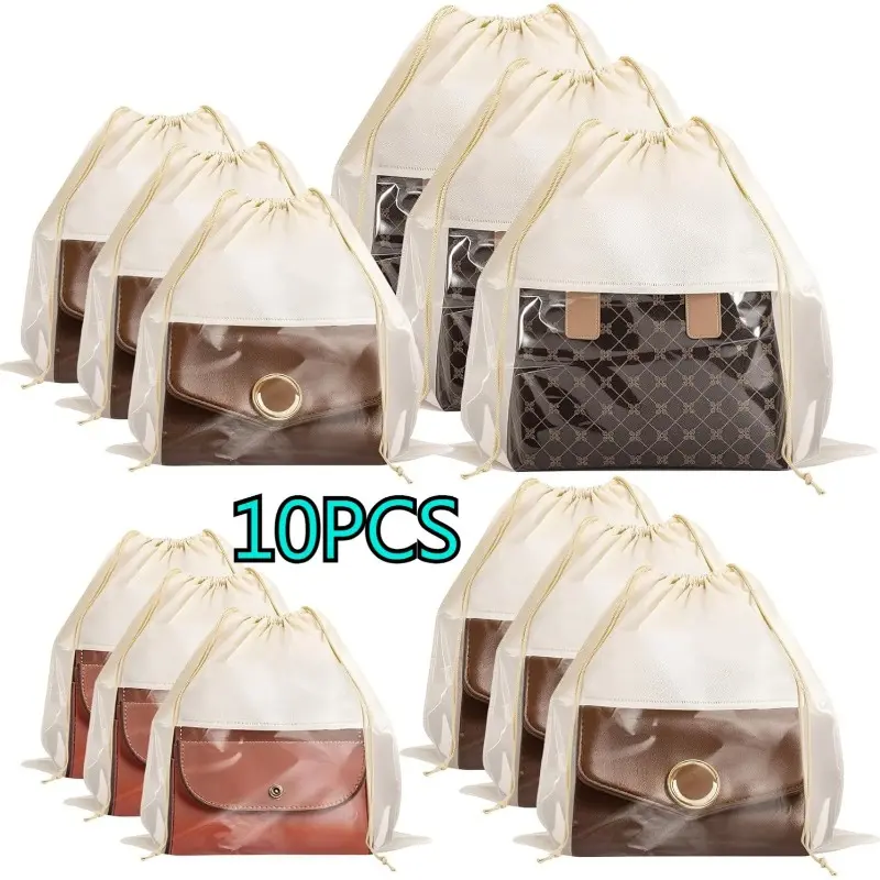 10 dust bags, bundle bags, storage bags and bundle bags, suitable for handbags, shoes, wallets and other items, Dustproof Storage, Dust Cover