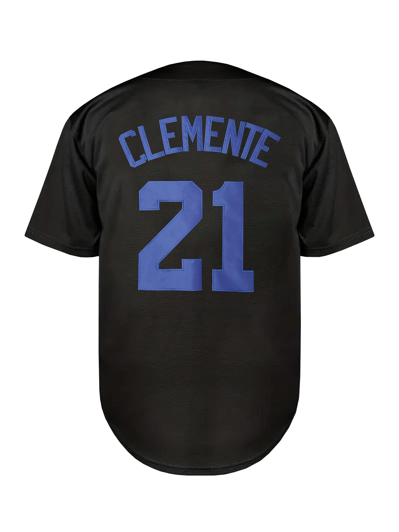 Men's Letter & Number Embroidery Contrast Binding Embroidered Baseball Jersey, Loose Casual Button Front Baseball Top for Training & Competition, Baseball Outfielder Equipment, Sports Tops, Embroidery Sportswear