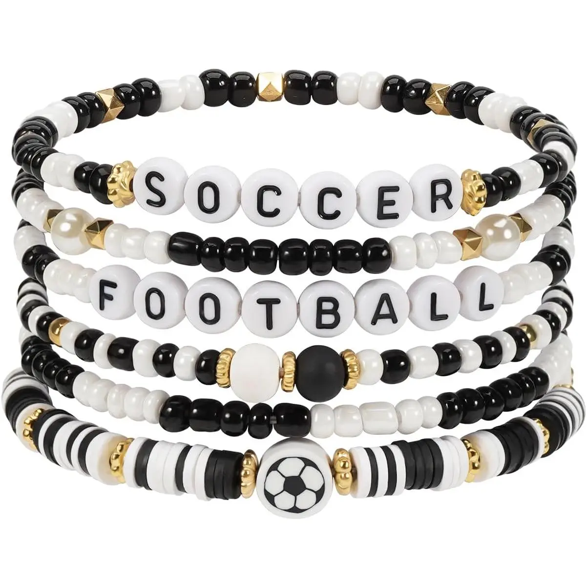 Beaded Bracelets Volleyball Soccer Baseball Basketball Football  Day Bracelet