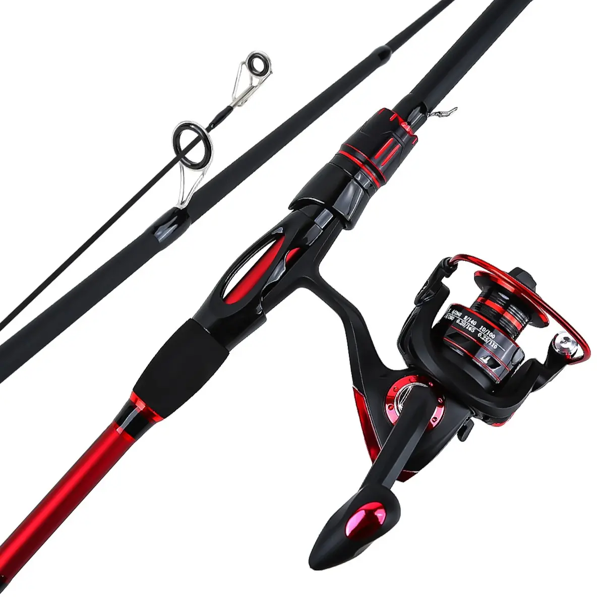1.8m Telescopic Fishing Rod Set, Portable Fish Pole, Non-Slip Handle, Smooth Reel, Freshwater Saltwater Compatible, Fishing Rod and Reel Combo, Fishing Gear