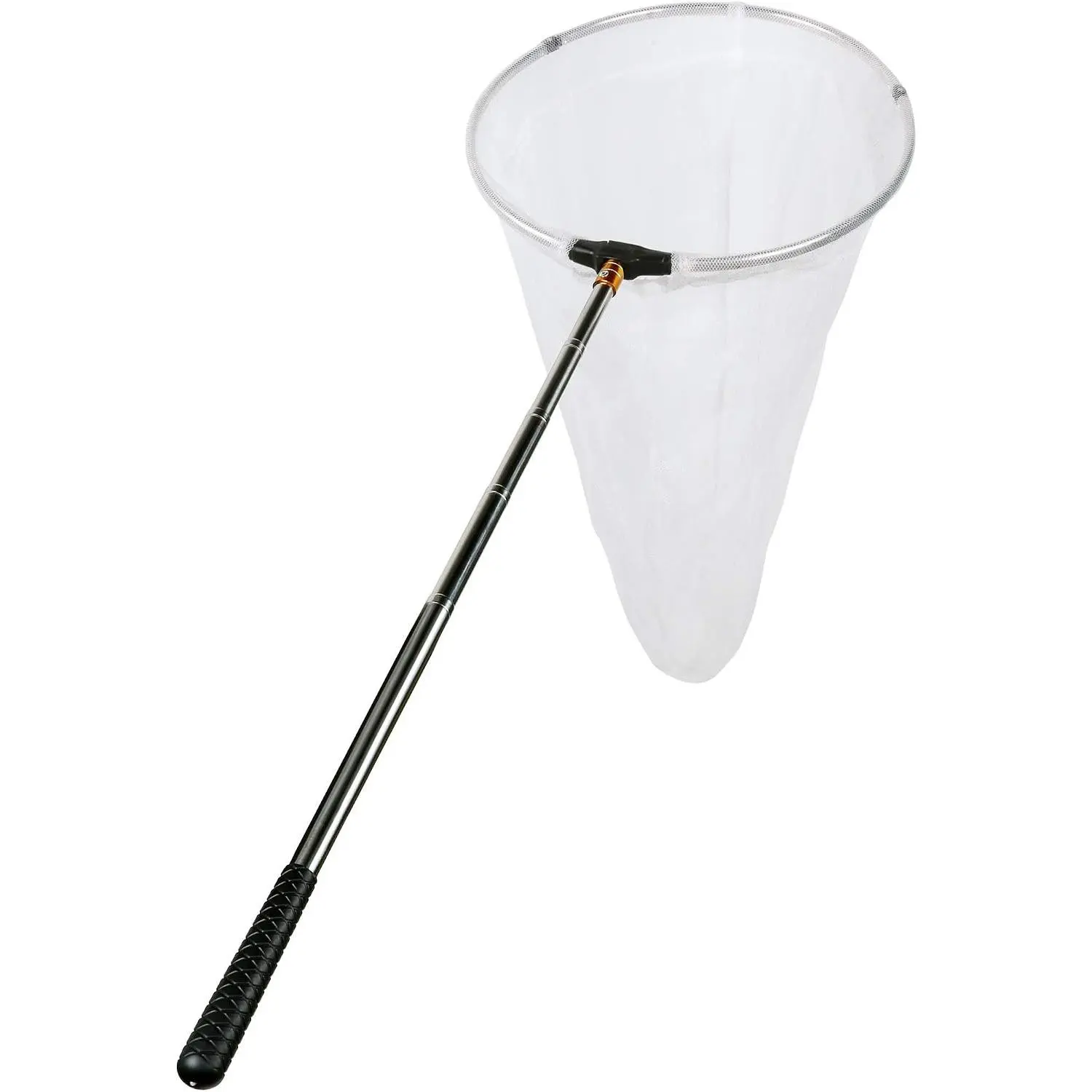 Insect and Butterfly Net with 12" Ring, 24" Net Depth, Handle Extends to 59 Inches
