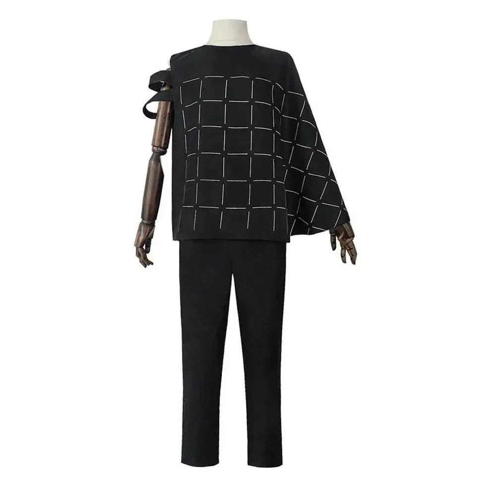 Jujutsu Kaisen Mahito Polyester Cosplay Costume Set - Men's Clothes, Top, Pants, Wig for Anime Fans' Halloween, Party Events
