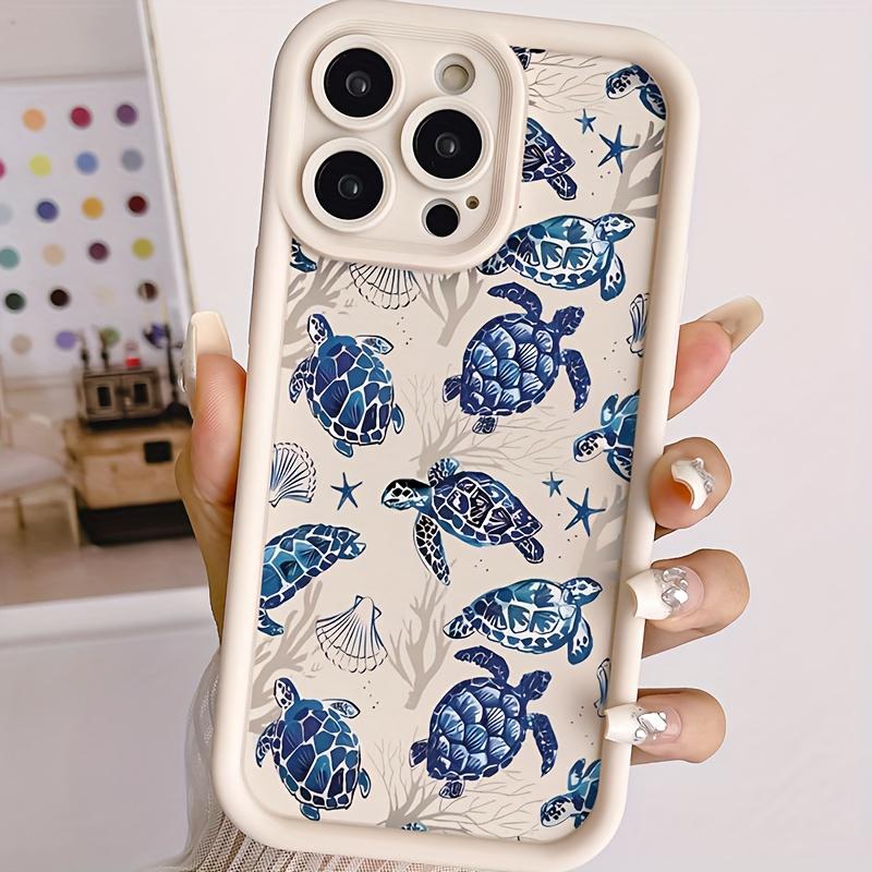 Cute Turtle Shell Pattern Phone Case, Anti-drop Cellphone Protective Case, Total Protective Shockproof Mobile Phone Cover for iPhone17 Pro Max Plus Air/11 12 13 14 15 16 Pro Max Protector Screen Protector Protection Casing Smartphone