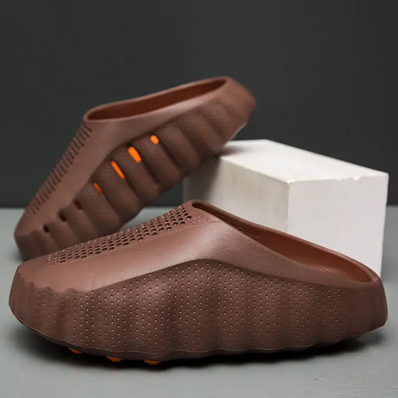 Unisex Fashion Sandals, Summer New Slip-On Slide Shoes, Colorblock Design, Comfortable Eva Sole, All-Seasons, Indoor & Outdoor Use, Summer Slides