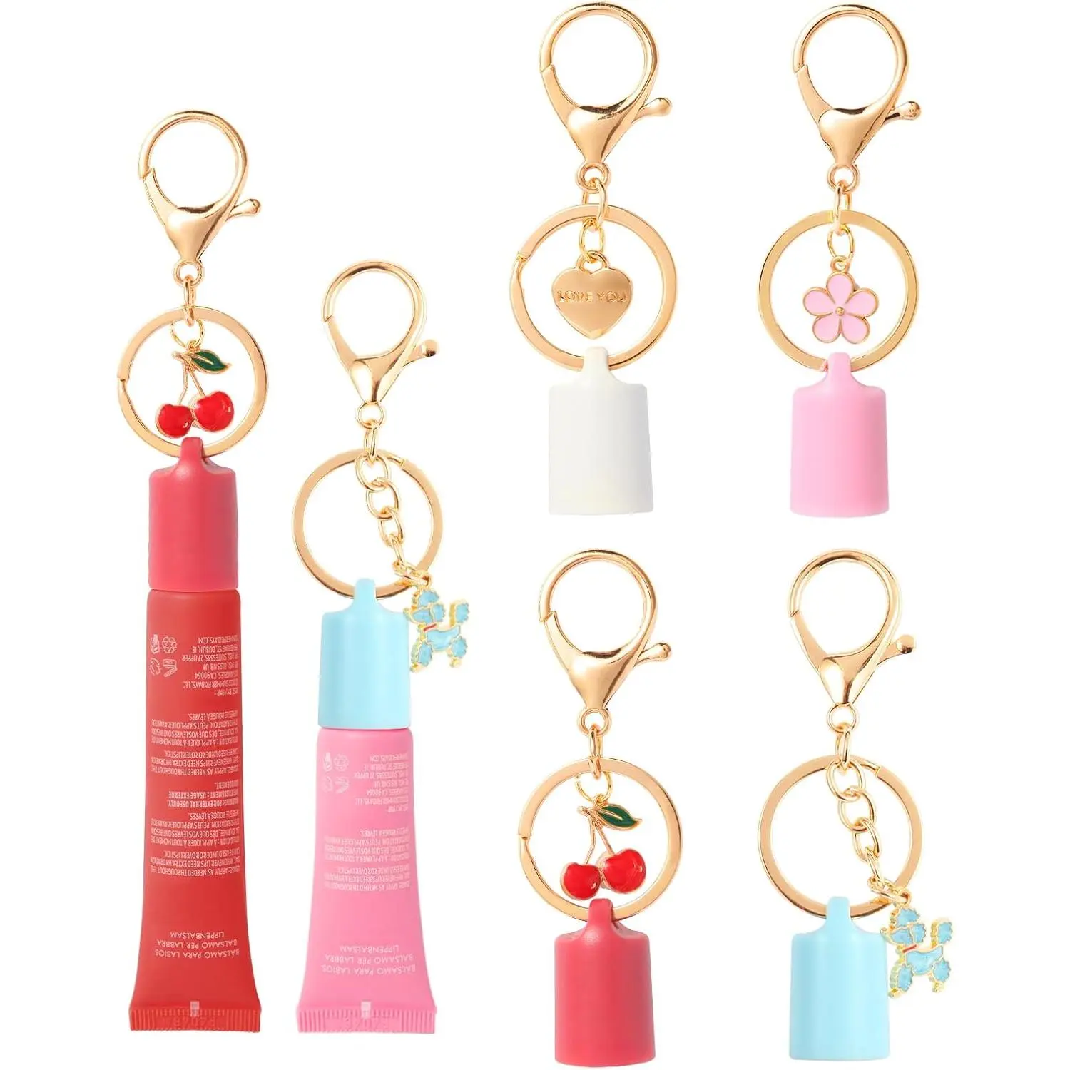 Limpskys keychain cap for Summer Fridays 0.5 Oz Lip Balm,lip gloss cap keychain(No Lip Balm)