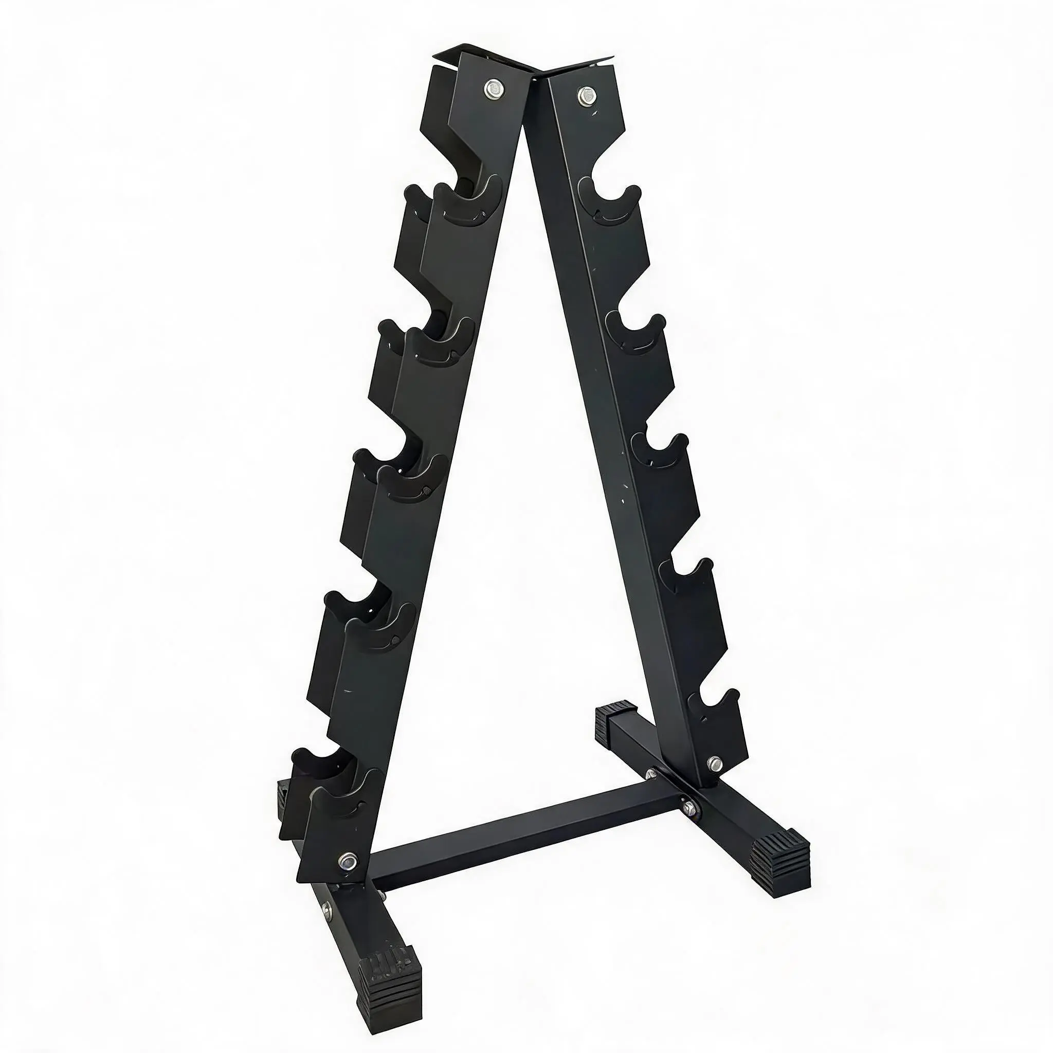 Dumbbell Rack Stand a-Frame, 60 Lb Rubber, Heavy Duty Home Gym Barbell Rack with Free Weights Storage, Compact Dumbbell Holders for Fitness Equipment, Organizer for Hex Dumbbells