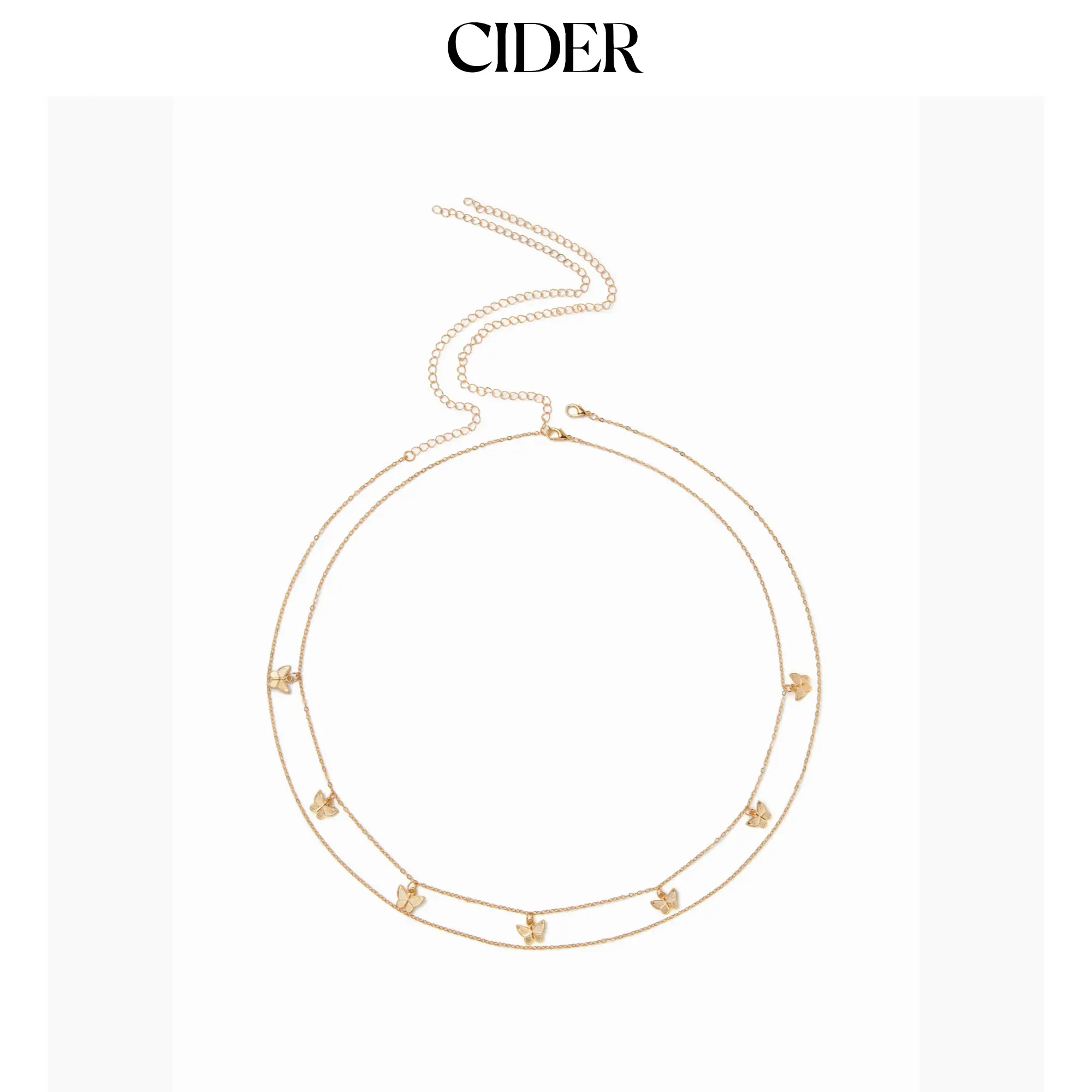 Cider BUTTERFLY LAYERED WAIST CHAIN