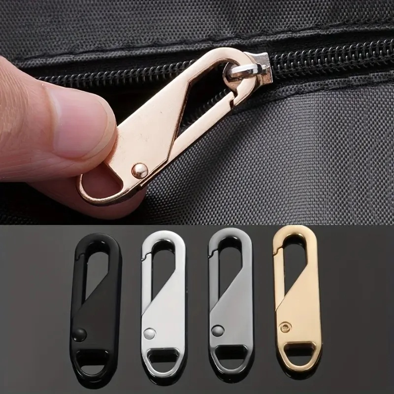 40Pcs Zipper Pull Tabs, Thick Detachable Replacement Zipper Pulls, Universal Zipper Repair Accessories