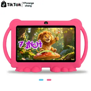 DealsForYouDays 7-inch Android 12 children's tablet, 2GB RAM 32GB ROM 2.4G WiFi dual camera tablet, with shockproof case, home education device, children's gift